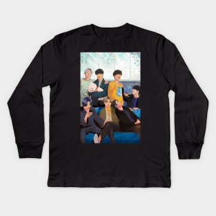 Family Portrait Kids Long Sleeve T-Shirt